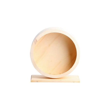 Mice Natural Wooden Hedgehogs Roller Running Exercise Wheel Hamsters 15CM
