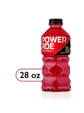 POWERADE Electrolyte Enhanced Fruit Punch Sport Drink, 28 fl oz, Bottle