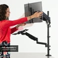 thumbnail image 4 of VIVO Black Dual Monitor Sit-Stand Desk Mount | Holds 2 Screens 17" to 32", 4 of 7