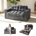 thumbnail image 1 of Sofá cama convertible 2 en 1 plegable MAXYOYO color gris oscuro, 1 of 8