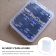 thumbnail image 2 of Shisuyan 20Pcs Memory Card Storage Box Case Holder 8 Slots SD Cards Container Organizer, 2 of 8