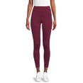 thumbnail image 5 of Time And Tru Women's High Rise Ankle Knit Leggings, 27" Inseam, Available in 2-Pack, 5 of 5