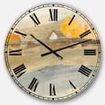 thumbnail image 1 of DesignArt Coming on Farmhouse Landscape Large Wall Clock, 1 of 2