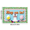 thumbnail image 3 of Easter Decorations Carpet Hop On In An Easter Bunny Rug A Of Whimsy And Joy To Your Home Suitable For Any Occasion And Brings The Feeling Of !, 3 of 6
