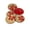 Red/Gold Glitter, variant on Mibo 5 pcs Polyester Holiday Button - 2 Hole - Gold Glitter Pearl with Lasered Bow Pattern - 44L(28mm) - Green/Gold Glitter