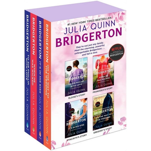 Bridgerton Boxed Set 5-8: To Sir Phillip, with Love / When He Was Wicked / It's in His Kiss / On the Way to the Wedding, (Paperback)