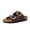 Chocolate, variant on Cushionaire Laz Genuine Suede Cork Footbed Slide Sandals for Women with Adjustable Buckles and Memory Foam