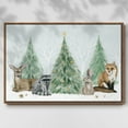 thumbnail image 2 of Christmas in the Forest Collection A - Framed Gallery Wrapped Holiday Canvas - 17 x 25 - Rosewood Frame, 2 of 8
