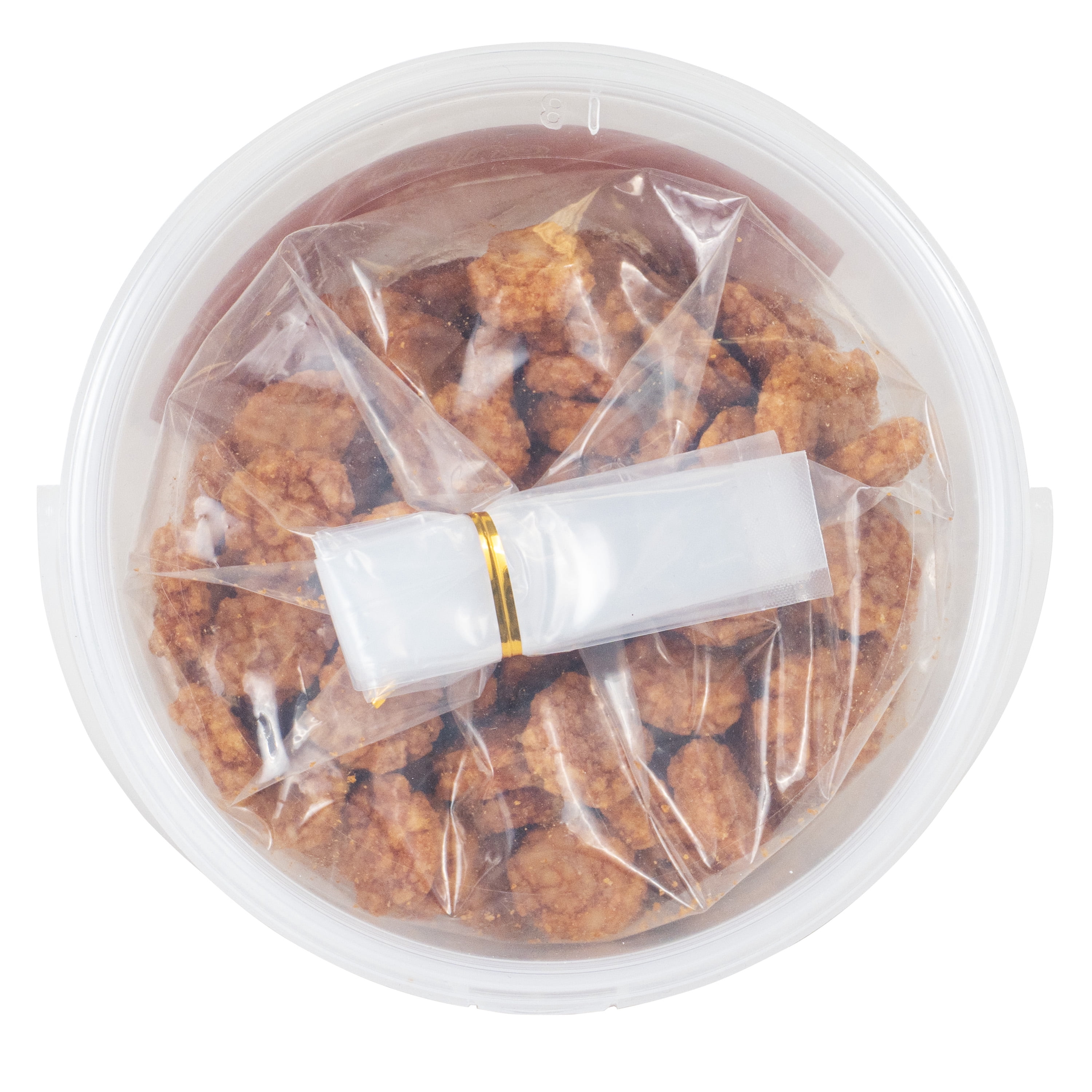 Enjoy Shoyu Age Arare Tub (22 oz), Rice Cracker, Resealable Bucket, Contains Wheat and Soy