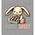 thumbnail image 4 of Short N Sweet Boy's Heather Gray Crew Neck Short Sleeve Tee-Medium, 4 of 4