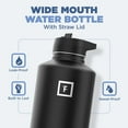 thumbnail image 2 of Botella de hidratación IRON °FLASK para acampar, senderismo, 1,9 L, acero inoxidable, 2 of 8