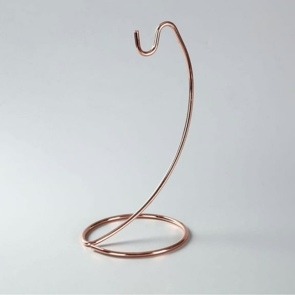 1 Pc Modern Banana Holder, Sturdy Steel Banana Hanger & Soft Pretzel Display For Home Or Bar, Countertop Food Storage(Rose glod)