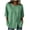 Green, variant on Womens Tops Summer Dressy Casual 3/4 Sleeve Crew Neck Circle Tops - Bow Tie Velvet for Winter Black S