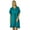 Teal, variant on Bimba Women Cotton Kaftan With Pom Pom Tassels Short Caftan Beach Coverup