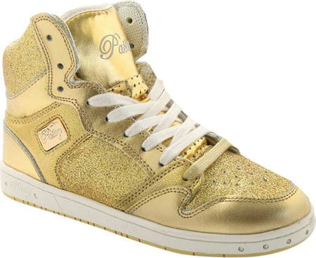  Adult Glam Pie Glitter Gold Sneakers PA133021GLD09.0 Gold 9 M  US