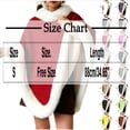 thumbnail image 3 of APEXFWDT Womens Poncho Cape Coat Fuzzy Pullover Shawls Wraps Capes Fleece Shawl Poncho Cape for Fall Winter, 3 of 7