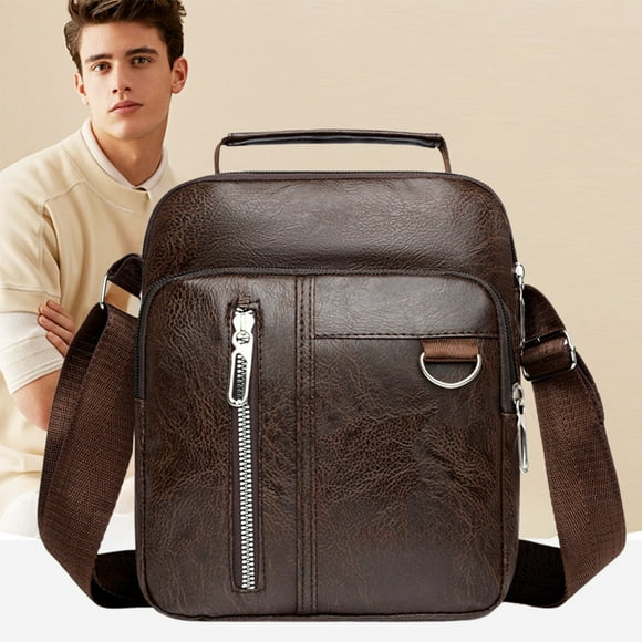 Chmadoxn Premiums Textured Leather Shoulder Crossbody Bag Adjustable Strap Lightweight Spacious Handbag For Travel Work Daily Necessary PU leather shoulder packages
