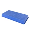 thumbnail image 2 of SUNPACK 10” x 20” Heavy Duty Mesh Plastic Seed Starting Tray, Blue, 2.3” - Ensures Water Drainage and Aeration, Perfect for Greenhouses or Indoor Gardening, 2 of 3