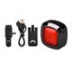 thumbnail image 1 of USB  Light Clip en el montaje Advertencia de seguridad Ciclismo Señal de parada brillante Freno Detección Luz Mountain Road Bicicleta Lámpara trasera Negro Zulema Luz trasera de bicicleta, 1 of 8