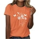 thumbnail image 1 of Tops de Manga Corta de Algodón para Mujeres, Moda Impresa Cuello Redondo Blusa Casual para el Hogar Y el Uso Diario, 1 of 4