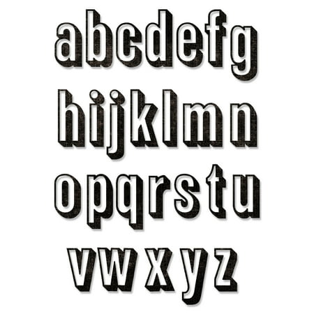 Thinlits Die Set 26PK Alphanumeric Shadow Lower by Tim Holtz