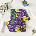 thumbnail image 6 of Coolnut Mardi Gras Bathroom Towel Set of 3 with Hand Towel, Wash Cloths & Bath Towel, Extra Aborbent Soft Towels Set Decor for Bathing Home Shower Wash cloth, 6 of 7