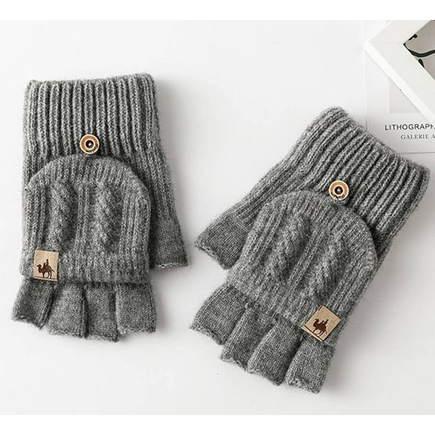 Ladies fingerless mittens deals
