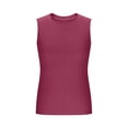 thumbnail image 6 of SwiftWear Womens Ribbed High Neck Tank Top Soft Knit Sleeveless Cami Slim Fit Stretch Basic Top for Everyday Layering, 6 of 8