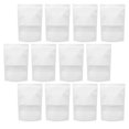 thumbnail image 4 of 50pcs Kraft Paper Stand up Bags Reusable Window Food Tea Snack Sealing Bags, 4 of 8