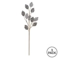 thumbnail image 4 of Vickerman OF180707 20 in. Silver Glitter Plum Leaf Spray, 3 per Bag, 4 of 4