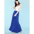 thumbnail image 5 of Made by Johnny Women's Lightweight Floor Length Maxi Skirt XL ROYAL_BRITE, 5 of 7