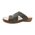 thumbnail image 2 of Sandalias de playa de cuña con punta abierta y huecos cómodos para vacaciones de ocio para mujer Wmkox8yii  ytu3512, 2 of 3
