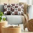 thumbnail image 5 of Ambesonne Coffee Throw Pillow Cover 2 Pack, Roasted Coffee Beans, 18", Brown White, 5 of 5