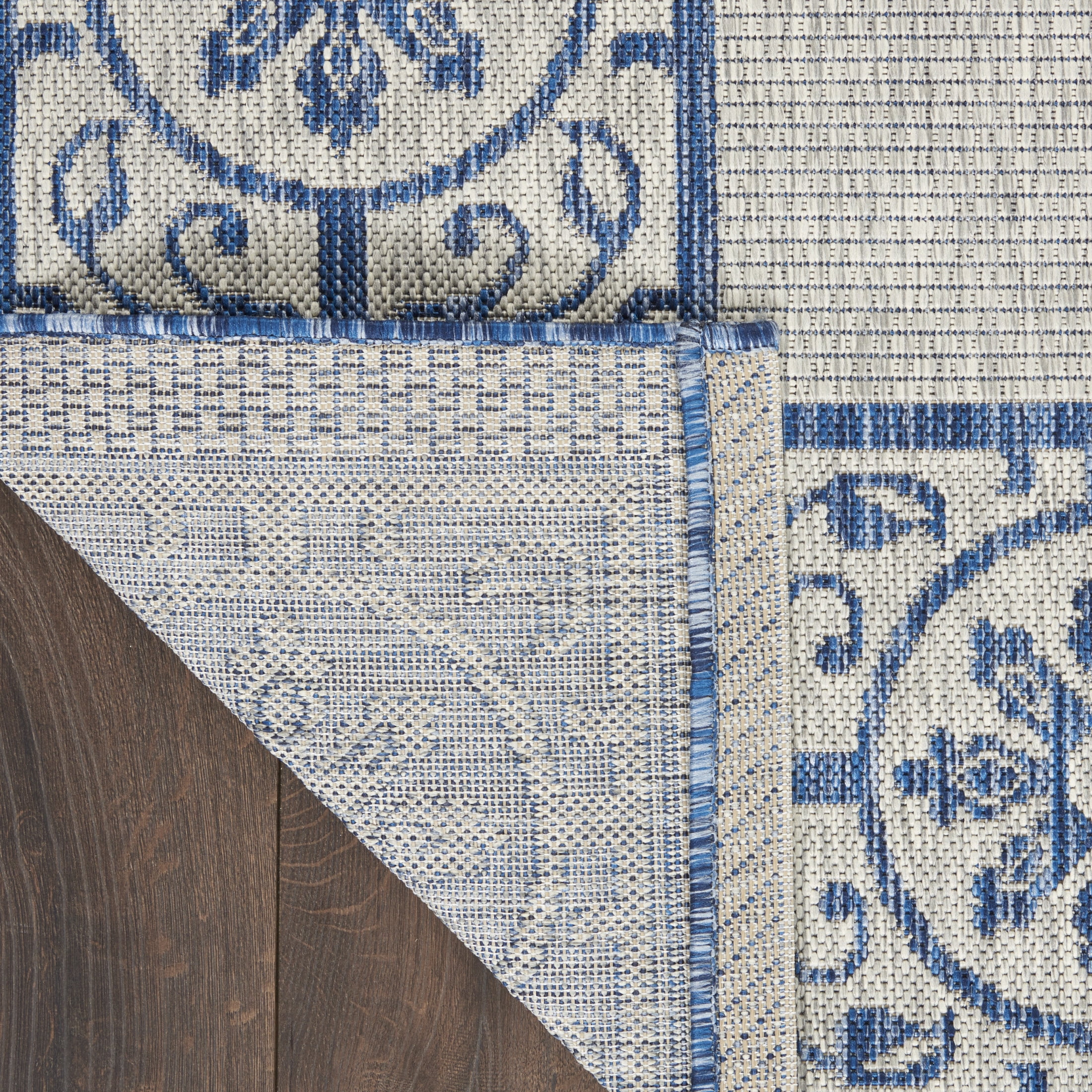 Nourison Country Side 2'2" x 3'9" Ivory Blue Transitional Rug
