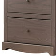 thumbnail image 3 of Stav Tall Dresser Chest with 4 Drawers, Plank Style, Gray Solid Wood, 3 of 5
