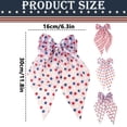 thumbnail image 3 of ERTZAE Patriotic Ribbon Bow,11.8" Burlap Wreath Bows Front Door,4Th Of July Decorations,Wreath Bow For Front Door,Red White Blue Independence Anniversary Memorial Day Party Supply,Americana Decor, 3 of 4