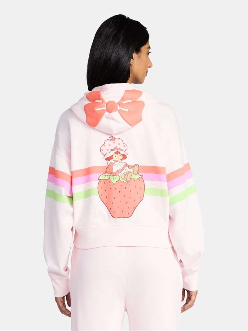 Strawberry Shortcake, Junior's Graphic Zip Hoodie, Sizes XXS-XXL