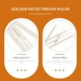 thumbnail image 2 of 1pc Sliding Three-point Stainless Steel Eyebrow Ruler Golden Ratio Ruler, 2 of 7