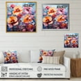 thumbnail image 4 of Designart "Medley Of Vibrant Pansies I" Pansies Floater Framed Canvas Wall Art, 4 of 5