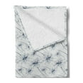 thumbnail image 2 of Daisy Soft Flannel Fleece Throw Blanket, Flower Branches Hand Drawn Blossom Spring Growth Feminine Retro Illustration, Cozy Plush for Indoor and Outdoor Use, 60" x 80", Slate Blue Pearl, by Ambesonne, 2 of 5