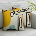 thumbnail image 3 of JEUXUS  Abstract Faces Throw Pillow Covers, Modern Throw Pillows Print Line Colorful Decorative Pillow Cases Sets Outdoor  for Sofa Couch Home Bed Decor Cushion Covers, 3 of 5