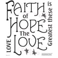 thumbnail image 2 of Wallhogs Faith, Hope and Love Quote Wall Decal, 2 of 2