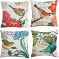 thumbnail image 2 of Xieccx Juego de 4 Fundas de Cojines Decorativas de Lino y algodón Suave para sofá, Dormitorio, Silla, Asiento de Coche, Granja, 45 x 45 cm,, 2 of 5