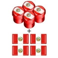 thumbnail image 1 of For Toyota 3d Epoxy Peru Flag Steering Wheel Decor Sticker Car Badge Wheel Tire Valve Stem Caps Covers Car Styling, 1 of 5
