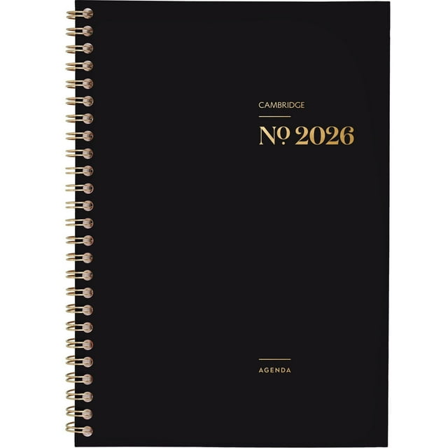 Agenda hebdomadaire Cambridge Workstyle Classic Black 2026