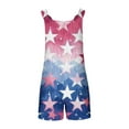thumbnail image 5 of Moxiu Womens Independence Day Shorts Romper American Flag Overalls 4th of July Sleeveless Baggy Adjustable One Piece Patriotic Jumpsuit with Pockets 2025 Blue,XXXL, 5 of 6