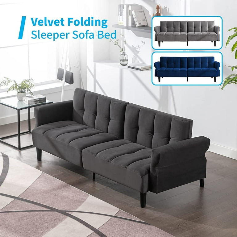 Mjkone Modern Futon Couch & Bed, 77 Mjkone Modern Futon Couch & Bed, 77