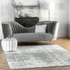 nuLOOM Abstract Overdyed Contemporary Area Rugs, Off-White