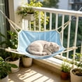 thumbnail image 5 of Tuvgenk Cooling Cat Hammock Blue, Summer Hanging Cat Bed for Crate with Suction Cups, Breathable Mesh Pet Swing Bed for Indoor Outdoor Small Cats, 5 of 6