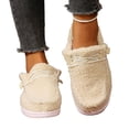 thumbnail image 6 of KEVCHE Womens Winter Warm Furry Flat Shoes,Cotton Lined Cozy Design with Cushion Comfort Sole and Soft Interior,Non-Slip Durable Footwear for Indoor Outdoor Daily Gifts, 6 of 7
